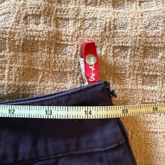 Boden Women’s Purple A Line Midi Skirt with Velvet Rose Appliqué US Size 6 GUC - Picture 9 of 10